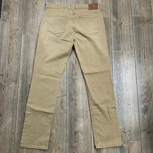 Mott & Bow Mercer Slim Fit Jean Pants Khaki Men 35x34 Casual Stretch - Picture 5 of 12